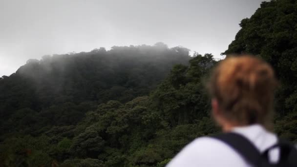 Montañas Con Niebla Monte Verde Costa Rica — Vídeo de stock