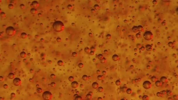 Slow Motion Fluid Soap Gel Bubbles Abstract Bakgrund Närbild — Stockvideo