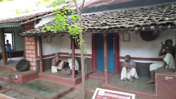 Themapark Van Karnataka Cultuur Tradities Erfgoed Geschiedenis Levensstijl Van Dorpsbewoners — Stockvideo