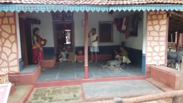 Parque Temático Cultura Tradições Herança História Estilo Vida Karnataka — Vídeo de Stock