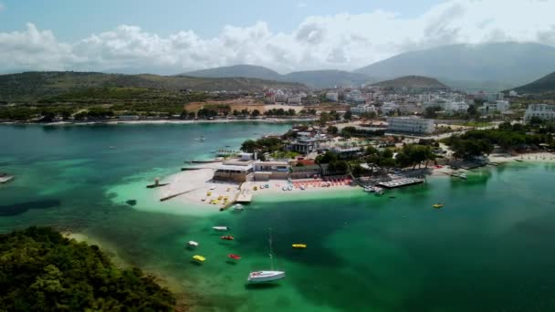 알바니아 남부에 해안의 아름다운 — 비디오