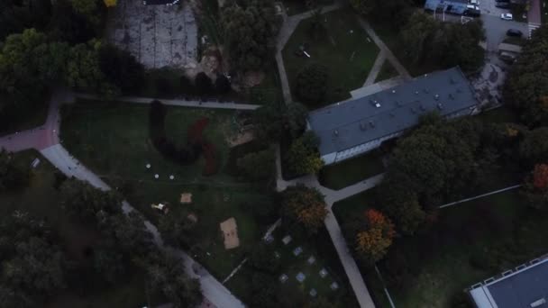 Sebuah Video Drone Kota Apartemen Lublin Polandia — Stok Video