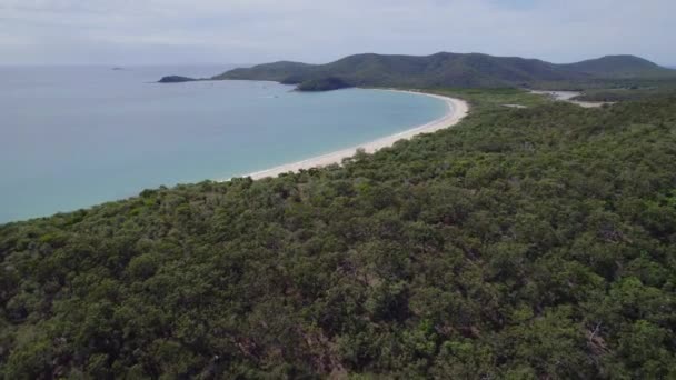 Idyllic Seascape Turquoise Water Great Keppel Wop Island Queensland Australia — Stockvideo