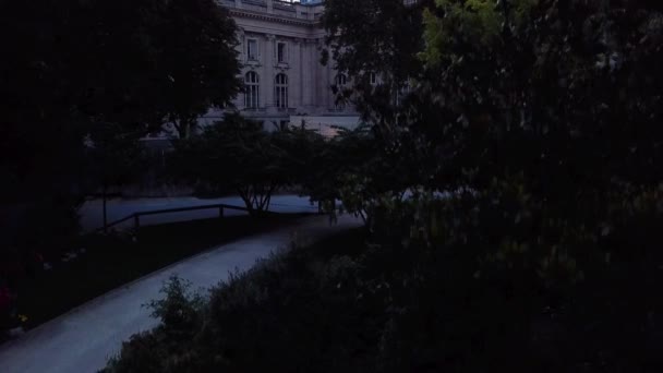 Vue Panoramique Aérienne Attraction Touristique Emblématique Grand Palais Lever Soleil — Video