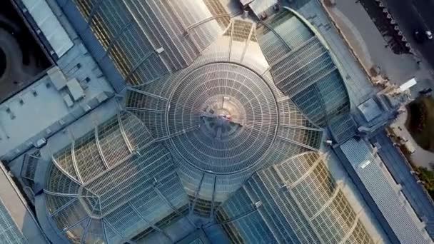 Rotação Drones Acima Famoso Grand Palais Des Champs Elysees Grande — Vídeo de Stock