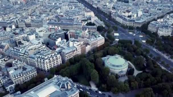 Paris Yukarıdan Aşağı Görüntüsü — Stok video