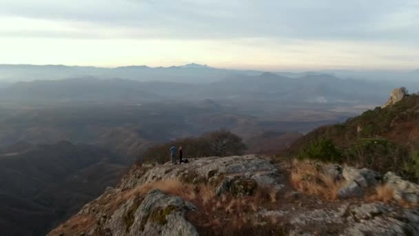 从皮埃德拉斯 布兰卡峰看墨西哥哈利斯科市Sierra Quila的著名高地 空中后撤 — 图库视频影像