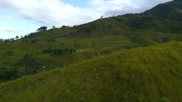 Malaybalay Bukidnon Filipinleri Ndeki Sabang Kamp Alanının Sinematik Bir Görüntüsü — Stok video