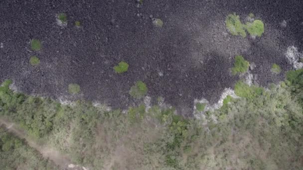 Blick Über Den Kopf Massive Granitblöcke Des Black Mountain Kalkajaka — Stockvideo