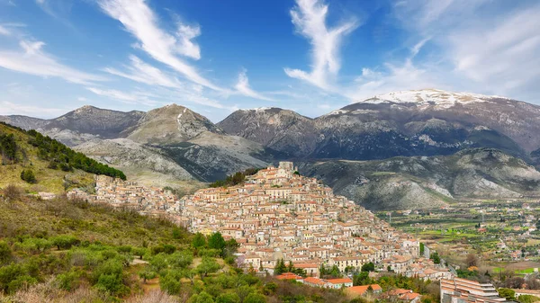 stock image Amazing view of Morano Calabro. One of the most beautiful villages (medieval borgo) in Calabria. Location: Morano Calabro, Calabria, Italy, Europe