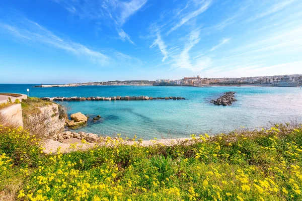 Otranto - coastal town in Puglia with turquoise sea. Italian vacation. Town Otranto, province of Lecce in the Salento peninsula, Puglia, Italy
