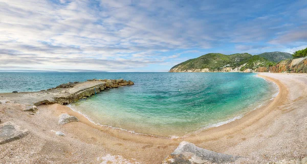 Scenic View Vignanotica Beach Coast Gargano National Park Most Beautiful — 图库照片