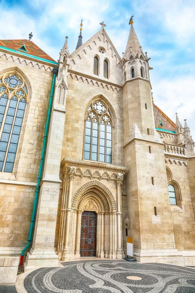 Splendida Chiesa Matthias Budapest Ungheria Chiesa Cattolica Romana Stile Gotico — Foto Stock
