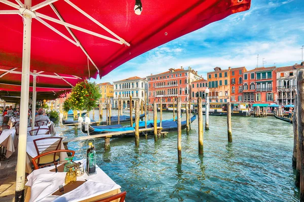 Дивовижний Ранковий Пейзаж Венеції Знаменитим Каналом Гранде Популярне Місце Подорожей — стокове фото