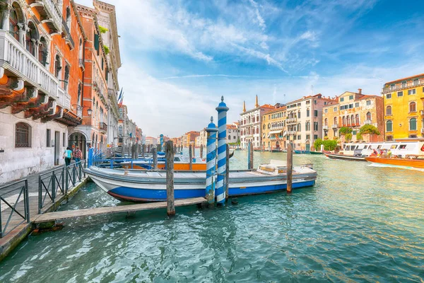 Εκπληκτικό Πρωινό Τοπίο Της Βενετίας Διάσημο Canal Grande Δημοφιλής Προορισμός — Φωτογραφία Αρχείου