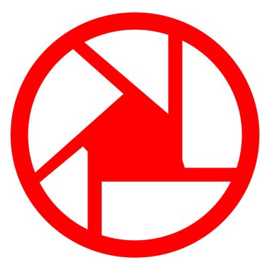 Kamera deklanşör illüstrasyon vektörü .