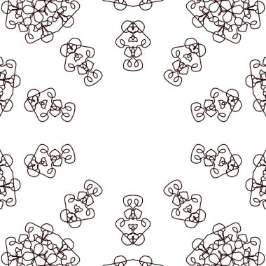 Renk doldurma çalışması için sanat eserleri. Öğrenmek için karalama çalışması örneği. Anaokulu öğrencileri için boyama kitabı sayfası. Geleneksel şenlik dekorasyonu için mandala boyası