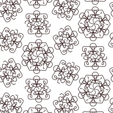 Renk doldurma çalışması için sanat eserleri. Öğrenmek için karalama çalışması örneği. Anaokulu öğrencileri için boyama kitabı sayfası. Geleneksel şenlik dekorasyonu için mandala boyası