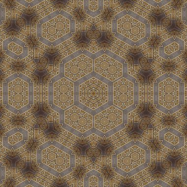 Folyo, dijital kağıt, tekstil, seramik fayanslar ve ambalaj kağıtları için lüks altın doku sanatı. İç dekorasyon için ahşap kaplama ile altın desenli arkaplan tasarımı