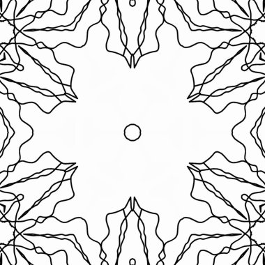 Renk doldurma çalışması için sanat eserleri. Öğrenmek için karalama çalışması örneği. Anaokulu öğrencileri için boyama kitabı sayfası. Geleneksel şenlik dekorasyonu için mandala boyası