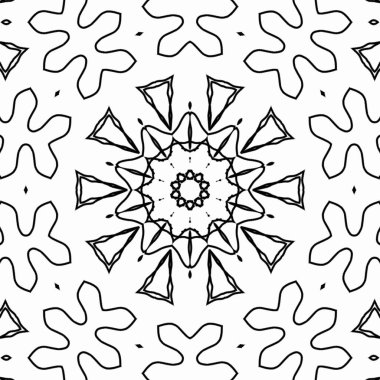 Renk doldurma çalışması için sanat eserleri. Öğrenmek için karalama çalışması örneği. Anaokulu öğrencileri için boyama kitabı sayfası. Geleneksel şenlik dekorasyonu için mandala boyası