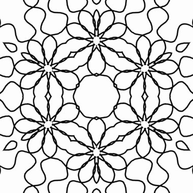 Renk doldurma çalışması için sanat eserleri. Öğrenmek için karalama çalışması örneği. Anaokulu öğrencileri için boyama kitabı sayfası. Geleneksel şenlik dekorasyonu için mandala boyası