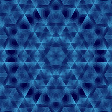 Teknolojiyle ilgili arka plan için soyut çokgen koyu mavi geometrik desenler. Bilim kurgu fantezi sanatı özellikle ağ, web, siber uzay, büyük veri, müzik görselleştirme kavramı için yapılmıştır.