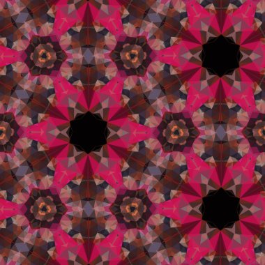 Arka plan için mistik model tasarımı. Web sitesi için allover baskı tasarımı, kullanıcı arayüzü teması, halı, halı, iç dekorasyon fikri. Batik, yüzey ve ekran yazdırma için dijital tekstil sanatı