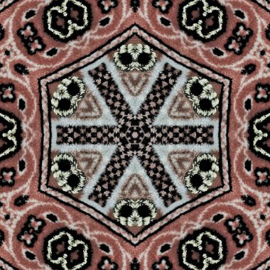 Mystical pop up pattern design for background. Allover print design for website, user interface theme, carpet, rug, interior decoration idea. Digital textile art for batik, surface and screen printing clipart