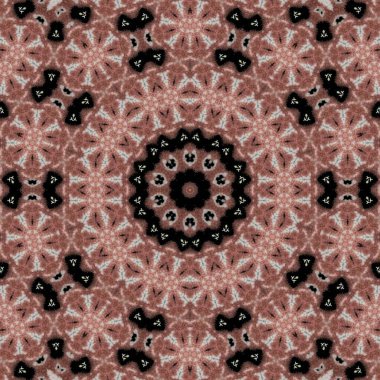 Mystical pop up pattern design for background. Allover print design for website, user interface theme, carpet, rug, interior decoration idea. Digital textile art for batik, surface and screen printing clipart