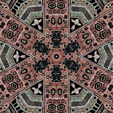 Mystical pop up pattern design for background. Allover print design for website, user interface theme, carpet, rug, interior decoration idea. Digital textile art for batik, surface and screen printing clipart