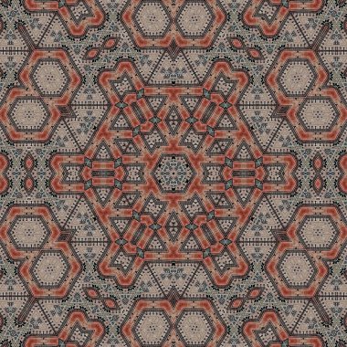 Mystical pop up pattern design for background. Allover print design for website, user interface theme, carpet, rug, interior decoration idea. Digital textile art for batik, surface and screen printing clipart