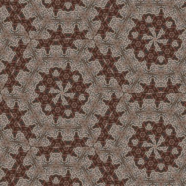 Traditional ajrakh floral pattern to make festival dress, decorative ornament, digital paper print. Ethnical motifs for mandala design, fabric print, interior decoration clipart