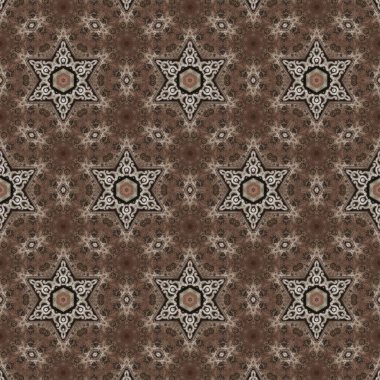 Traditional ajrakh floral pattern to make festival dress, decorative ornament, digital paper print. Ethnical motifs for mandala design, fabric print, interior decoration clipart