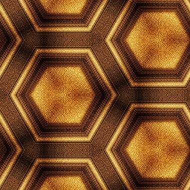 Folyo, dijital kağıt, tekstil, seramik fayanslar ve ambalaj kağıtları için mistik altın doku sanatı. İç dekorasyon için ahşap kaplama ile altın desenli arkaplan tasarımı