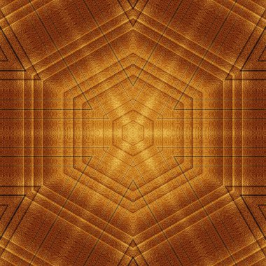 Folyo, dijital kağıt, tekstil, seramik fayanslar ve ambalaj kağıtları için mistik altın doku sanatı. İç dekorasyon için ahşap kaplama ile altın desenli arkaplan tasarımı