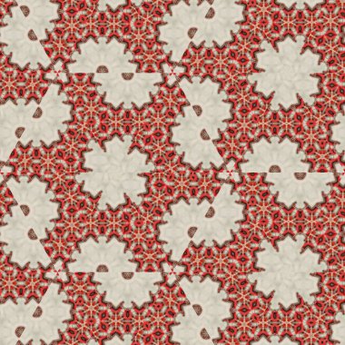 Arka plan için desen tasarımı. Duvar kağıdı ve tema için 3D illüstrasyon. İç dekorasyon fikri. Yeni moda nakış ve batik konsepti. Mozaik zemin. Tişört için baskı işi