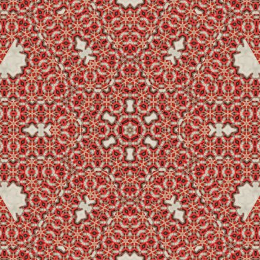 Arka plan için desen tasarımı. Duvar kağıdı ve tema için 3D illüstrasyon. İç dekorasyon fikri. Yeni moda nakış ve batik konsepti. Mozaik zemin. Tişört için baskı işi