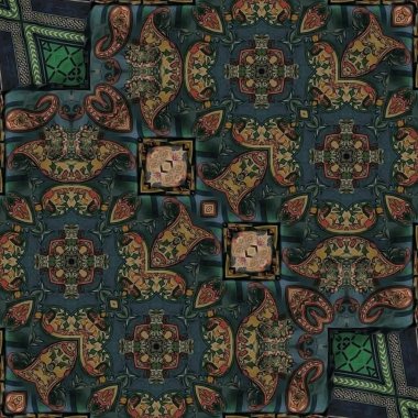 Traditional mystic background design. Arabesque ethnic texture. Geometric stripe ornament cover photo. Turkish fashion for floor tiles and carpet. Repeated pattern design for Moroccan textile print clipart