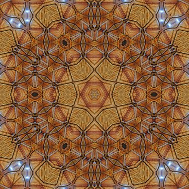 Mısır deliği yüzey baskısı için sanatsal ahşap desen tasarımı. Modern oyun çantası, çuval, etiket, rozet, logo, ikon, kumaş, yastık kılıfı, kontrplak, döşeme kiremitleri için dekoratif sanat