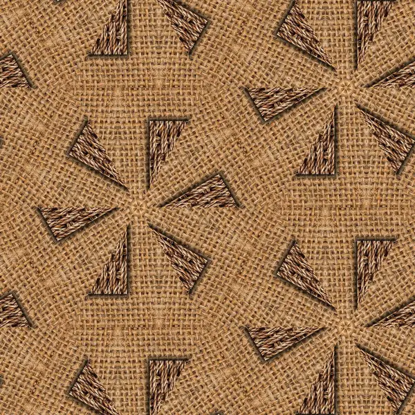 stock image A nod towards using sustainable jute fibre in contemporary style  this pattern is more than a design, it's a movement. Its subtle jute texture adds a depth of character perfect for business cards, flyers, exclusive tiles or textile prints