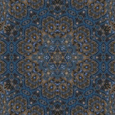 Etnik karışık nakış tasarımı konsepti. Web sitesi için antik resimleme sanatı, kullanıcı arayüzü teması. İç dekorasyon fikri. Halı arkaplanı için soyut desen