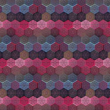 Geleneksel karışık nakış tasarımı konsepti. Antika sanat tekstili, halı, perdeler, yastık kılıfı ve kumaş baskı. İç dekorasyon fikri. Moda ögeleri yapmak için geleneksel kalıp