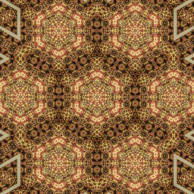 Festival elbisesi, dekoratif süs, dijital kağıt baskısı yapmak için geleneksel ajrakh etnik deseni. Mandala tasarımı için etnik motifler, kumaş baskısı, iç dekorasyon