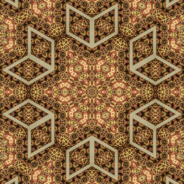 Tekstil, broşür, dergi kapağı baskısı için Afrika kabilesi tasarımı. İç dekorasyon ve geleneksel kostüm yapımı için yerel moda modeli arka planı