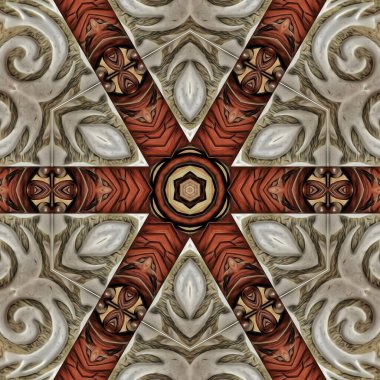 Festival elbisesi, dekoratif süs, dijital kağıt baskı yapmak için geleneksel ajrakh deseni. Mandala tasarımı için etnik motifler, kumaş baskısı, iç dekorasyon