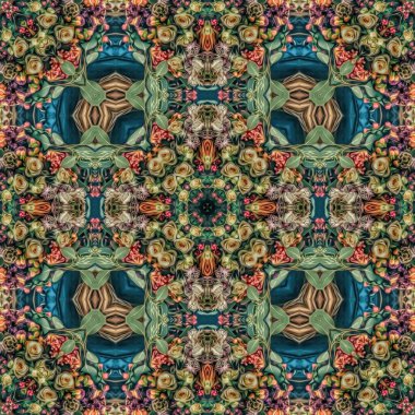 Sanatsal çiçek deseni. Gül, papatya, filigran, lale, zambak, nilüfer ve orkide karışımı. Tekstil, broşür, menü kartı, düğün kartı, fayans, duvar kaplaması için en iyisi