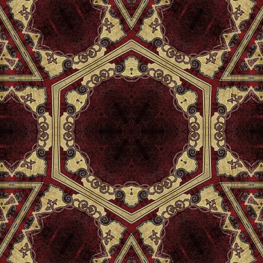 Arka plan için mistik desen tasarımı. Web sitesi için 3D illüstrasyon sanatı, kullanıcı arayüzü teması, kapak fotoğrafı, iç dekorasyon fikri, duvar resmi, nakış ve batik kavramı için duvar kağıdı