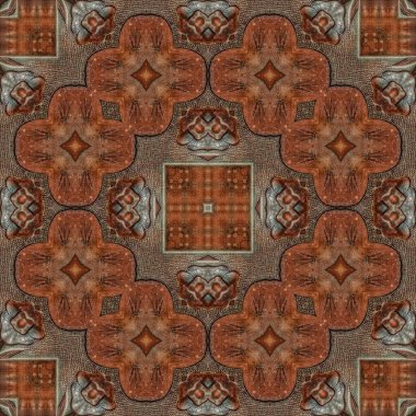 Festival elbisesi, dekoratif süs, dijital kağıt baskı yapmak için geleneksel ajrakh deseni. Mandala tasarımı için etnik motifler, kumaş baskısı, iç dekorasyon