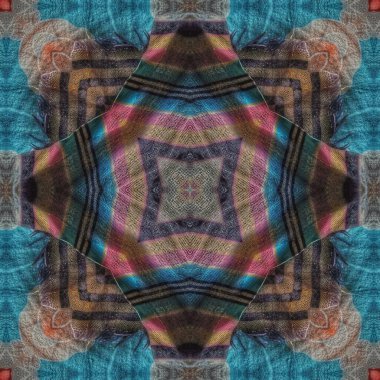 Festival elbisesi, dekoratif süs, dijital kağıt baskı yapmak için geleneksel ajrakh deseni. Mandala tasarımı için etnik motifler, kumaş baskısı, iç dekorasyon